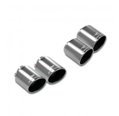 Colas de escape Derecha-Izquierda - Rolled end, "Gun Metal Grey" - OO120 Sistema "Axle-Back" 100% acero inoxidable. Solo kit com
