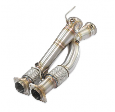 Turbo downpipe kit(Replaces pre-catalytic) Sistema 100% de acero inoxidable: elimina el catalizador primario. BMW F97 X3 M Compe