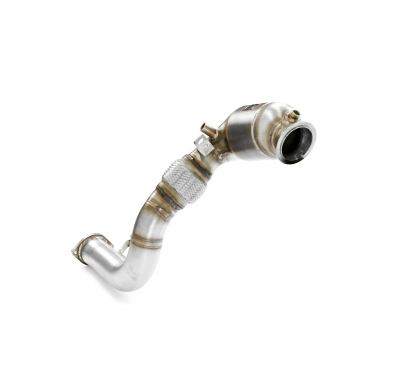 Tubo de bajada + convertidor catalítico metálico derecho Kit de tubo de bajada 100% acero inoxidable BMW G05 X5 50i xDrive (4.4L