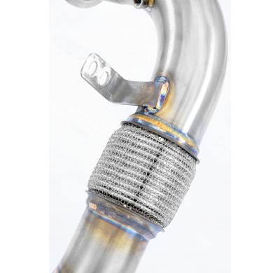 Kit de tubo de escape turbo derecho - izquierdo (reemplaza los catalizadores primario y secundario) Compatible con los catalizad
