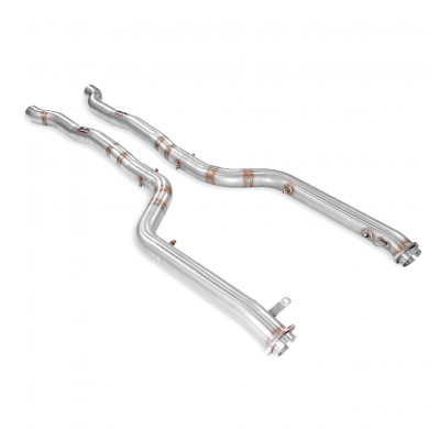 Front pipes right - leftDeletes tertiary catalytics and OPF Sistema 100% de acero inoxidable (elimina los catalizadores terciari