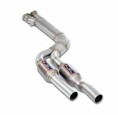 Escape delantero con catalizador metálico Tubo en J 100% acero inoxidable - Elimina el catalizador secundario - Solo kit complet