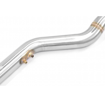 Tubo anterior derecho-izquierdo Sistema de escape completo "Cat.-back" 100% de acero inoxidable, silenciador trasero con válvula