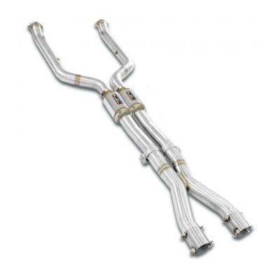 Front exhaust Right - Left + "X-Pipe"Deletes tertiary catalytics and OPF Kit de tubo delantero derecho - izquierdo - (Eliminar c