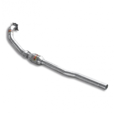 Turbo Downpipe Kit Con Catalizador Metalico 100 Cpsi Wrc  - Vw Golf Vi R 2.0 Tfsi (270 Cv) 2010 ->(ø70mm System) (With Valve) Su