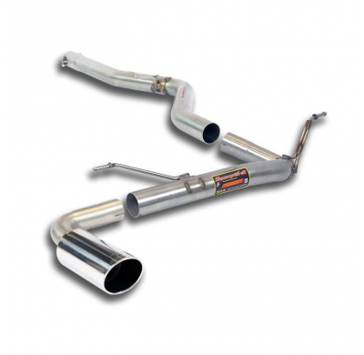 Connecting Pipe + Rear Pipe O90(Muffler Delete) - Bmw F30 / F31 (Sedan-Touring) 316d (N47 116 Cv) 2012 -> 2015 Supersprint
