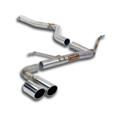 Tubo De Conexión + Tubo Trasero Oo80 (Anula Silencioso)  - Bmw F30 / F31 (Sedan-Touring) 325d (218 Cv) 2011 -> 2015 Supersprint