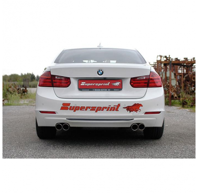 Escape Trasero Derecho-Izquierdo Oo80 - Bmw F30 Lci (Sedan) 320i 2.0t (B48 184 Cv) 06/2015 ->  Supersprint