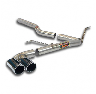 Tubo De Conexión + Tubo Trasero Oo80 (Anula Silencioso) - Bmw F22 218d (N47n Engine - 143 Cv) 2013 -> 2015 Supersprint