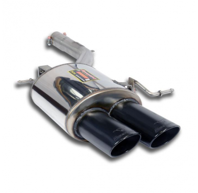 Escape Trasero Izquierdo 100x75 Negro - Bmw F12 / F13 650i V8 2011 -> 2012 Supersprint