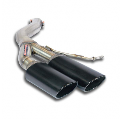 Tubo Trasero Izquierdo 100x75 Negro (Anula Silencioso) - Audi A6 C7 4g (Sedan + Avant) Quattro 3.0 Tdi V6 (204 - 245 Cv) 2011 ->