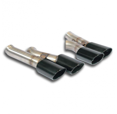 Colas De Escape Derecha-Izquierda 100x75 Negras - Audi A6 C7 4g (Sedan + Avant) Quattro 3.0 Tdi V6 (204 - 245 Cv) 2011 -> 2014 S