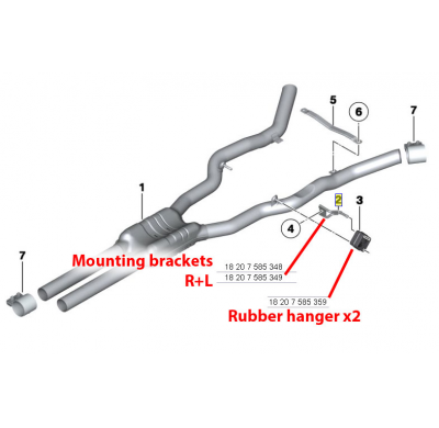 Kit Tubos Centrales Derecho-Izquierdo - Bmw F12 / F13 640d 2010 -> Supersprint