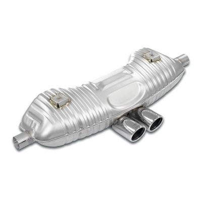 Rear exhaust "Touring" Sistema Touring 100% acero inoxidable 2 x Ø54 mm - Kit completo solamente PORSCHE 986 BOXSTER 2.7i '00 ->