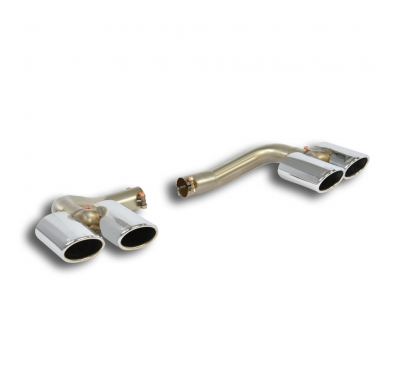 Kit Colas De Escape Derecha-Izquierda 4 Salidas Ovaladas 90x60 (Para Difusor Oem) - Mercedes W246 B 220 D 4-Matic (2.143cc Diese