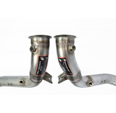 Downpipe kit Right + Left(Replaces catalytic converter) (RHD - LHD)  Sistema 100% de acero inoxidable, para los tubos de turbo o