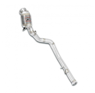 Tubo de bajada derecho + catalizador primario Sistema 100% de acero inoxidable, para los tubos de turbo originales. MERCEDES W46