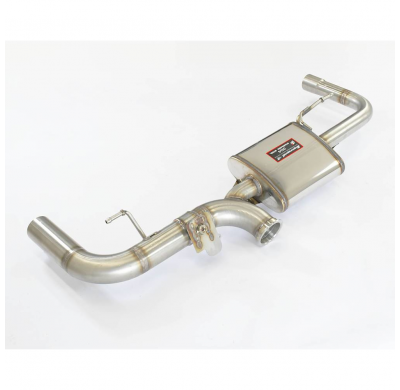 Silencioso trasero derecho "Dual Sound" con válvula Kit de escape trasero. Para modelos con sección central sin silenciador. Sol