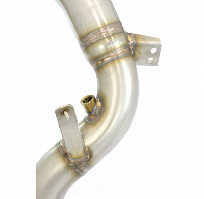 Downpipe izquierdo + Catalizador metálico (Reemplaza pre-catalizador) Sistema 100% de acero inoxidable 2 x Ø70 mm - (Elimina el