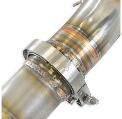 Downpipe Right + catalizador primario 200CPSI Elimina el catalizador secundario + GPF Sistema 100% Acero Inox 2 x Ø70mm - Versió