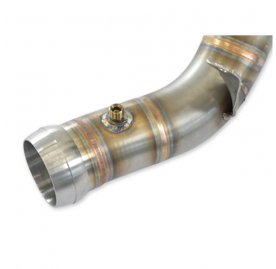 Downpipe Left + catalizador primario 200CPSI Elimina el catalizador secundario Sistema 100% de acero inoxidable 2 x Ø70 mm - Ver