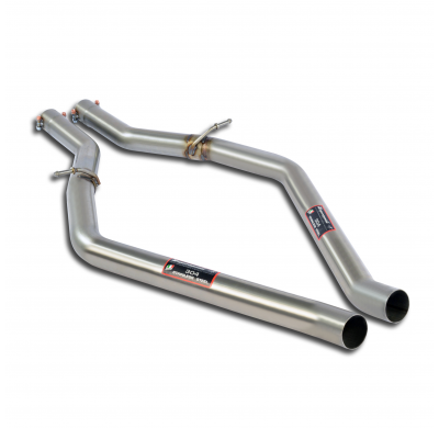 Kit Tubos De Conexión Derecho-Izquierdo - Alfa Romeo Giulia Quadrifoglio 2.9i V6 Bi-Turbo (510 Cv) 2016 -> (With Valve) Superspr