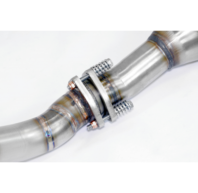 Tubo de escape derecho + convertidor catalítico metálico Sistema 100% de acero inoxidable AUDI A6 4B QUATTRO (Sedan + Avant) 4.2