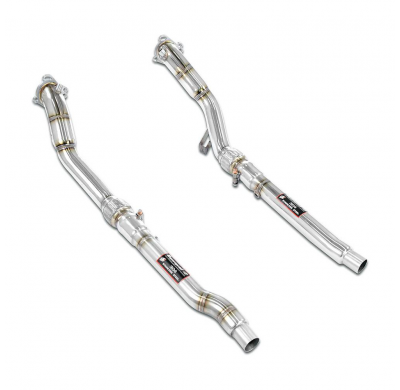 Downpipe kit derecho + izquierdo (Reemplaza catalizador) Sistema 100% de acero inoxidable AUDI A6 4B QUATTRO (Sedan + Avant) 2.7