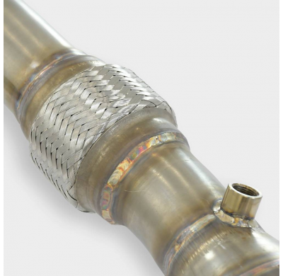 Downpipe derecho + catalizador metalico Sistema 100% de acero inoxidable AUDI A6 RS6 QUATTRO (Sedan + Avant) 4.2i V8 Turbo (450