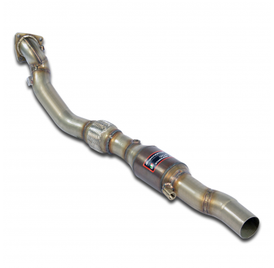 Downpipe Izquierdo +  Catalizador Metalico - Audi A6 Rs6 Quattro (Sedan + Avant) 4.2i V8 Turbo (450 Cv) ' 02 ->' 04 Supersprint