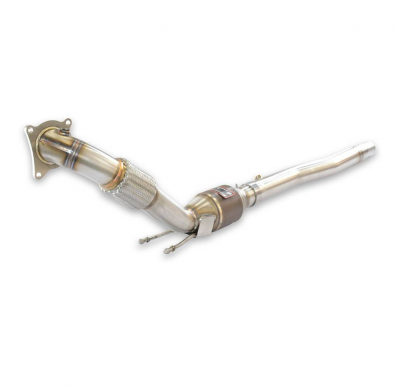 Turbo downpipe kit con catalizador metalico 100 CPSI WRC Sistema 100% Acero Inox tamaño grande  Ø70mm -> Ø65mm VW PASSAT CC 2.0