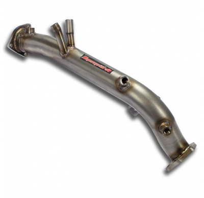 Turbo Downpipe (Volante a La Derecha E Izquierda) (Reemplaza Dpf) Con Tapones Para Los Accesorios De Presión + Sensores De O2. N