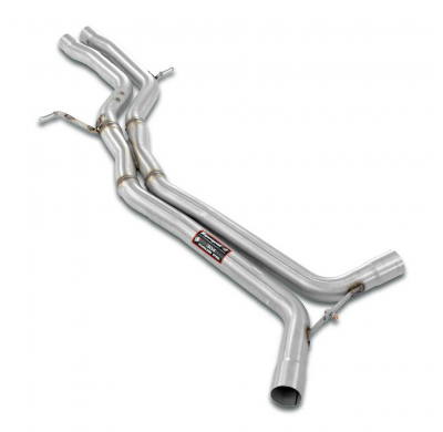 Tubos centrales + "X-Pipe" Sistema 100% de acero inoxidable AUDI RS5 Coupè 4.2i V8 (450 CV) 2010 -> 2015 (con válvula) Tubos cen
