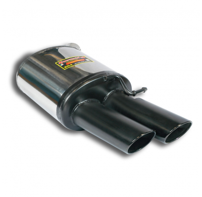 Escape Trasero Izquierdo  100x75 Negro  - Audi A6 C7 4g Quattro 3.0 Tfsi V6 (333 Cv) 2015 -> 2018 Supersprint