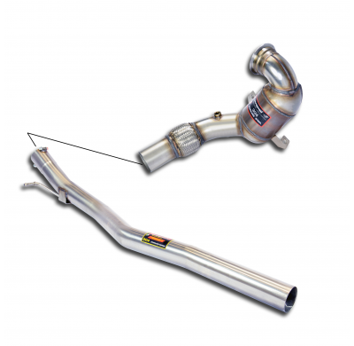 Turbo Downpipe Kit + Catalizador Metalico Wrc 100 Cpsi - Audi Q2 Quattro 2.0 Tfsi (190 Cv) 2017 -> Supersprint