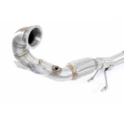 Kit de tubo de escape turbo (reemplaza el catalizador, elimina el filtro de partículas de gasolina) Sistema 100% Acero Inox tama