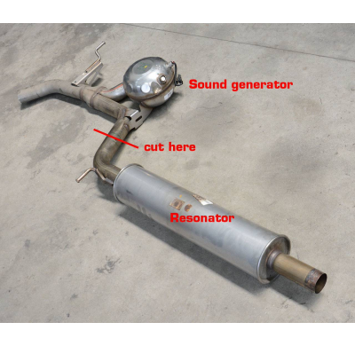 Tubo Central (Substitucion Tubo Anterior Original) - Vw Golf Vii Gtd 2.0 (184 Cv) 2013 ->  (Generador De Sonido) Supersprint