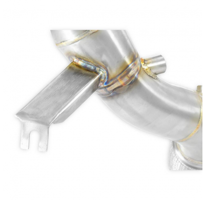 Kit de tubo de escape turbo (reemplaza el catalizador, elimina el filtro de partículas de gasolina) Sistema 100% de acero inoxid