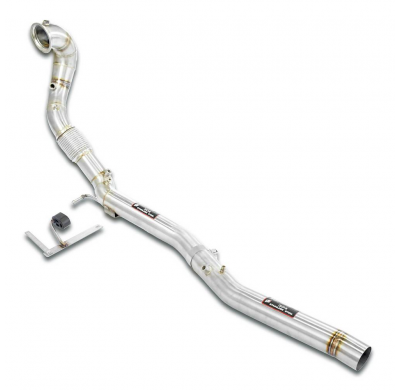 Kit de tubo de escape turbo (reemplaza el catalizador, elimina el filtro de partículas de gasolina) Sistema 100% de acero inoxid