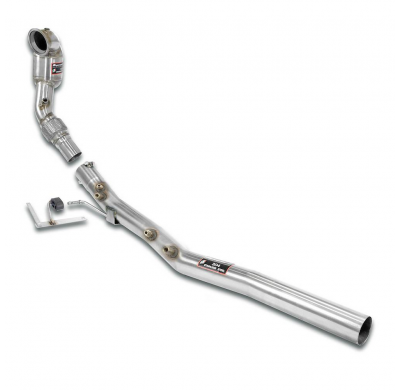 Kit de tubo de escape turbo + convertidor catalítico metálico de 200 CPSI (elimina el filtro de partículas de gasolina) Sistema