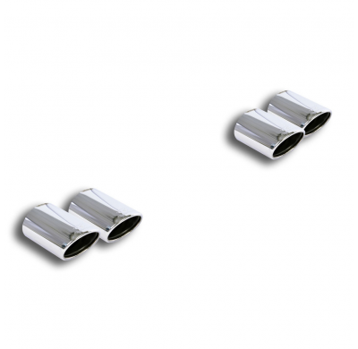 Kit De 4 Colas De Escape Derecho - Izquierdo 120x80 - Audi Tts Mk3 2.0 Tfsi Quattro (310 Cv) 2015 -> (With Valve) Supersprint