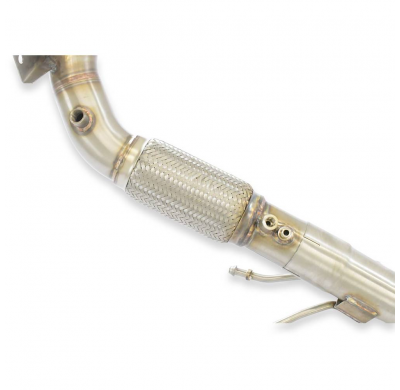 Turbo downpipe kit(Replaces catalytic, Deletes GPF) Sistema de tubo de escape turbo 100% acero inoxidable, sobredimensionado Ø76