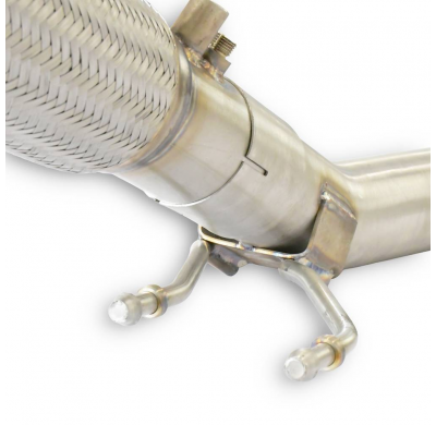 Turbo downpipe kit(Replaces catalytic, Deletes GPF) Sistema de tubo de escape turbo 100% acero inoxidable, sobredimensionado Ø76