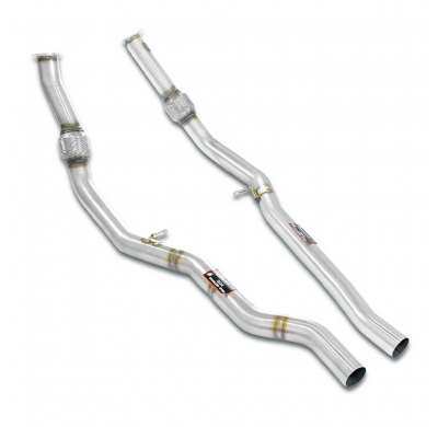 Kit de tubos delanteros derecho - izquierdo Sistema 100% de acero inoxidable PORSCHE 536 CAYENNE S Coupè E-Hybrid 3.0L V6 (340 C