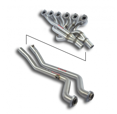 Collector + Tubo De Conexion (Volante Izquierda ) - Bmw E28 533i (M30) 4/ 82 -> '84 Supersprint