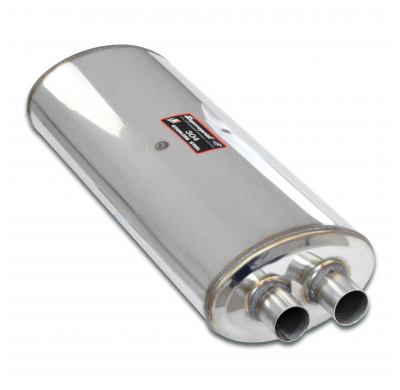 Silencioso trasero 140x60(salida ángulo) Sistema 100% Acero Inox, 2 x Ø45mm Solo sistema completo Hartge E30 H23 (M20 engine) Si