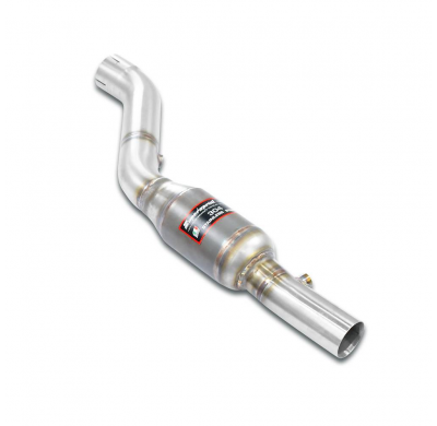 Catalizador metalico delantero derecho100 CPSI Sistema 100% de acero inoxidable, sobredimensionado 2 x Ø70 mm -> 2 x Ø63,5 mm -