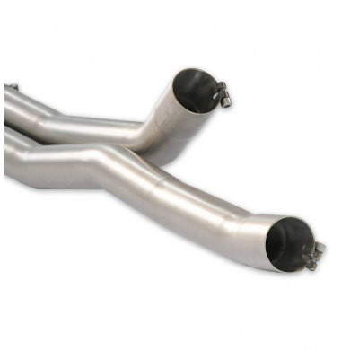 Kit tubos de conexión Derecho-Izquierdo "Y" Colectores de escape 100% de acero inoxidable para catalizador OEM - Kit completo so