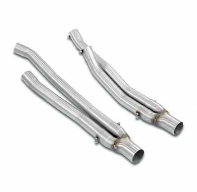 Kit tubos de conexión Derecho-Izquierdo "Y" Colectores de escape 100% de acero inoxidable para catalizador OEM - Kit completo so