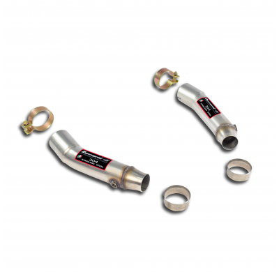 Kit Tubos De Conexión (Para Catalizador Oem) - Bmw E39 Touring 540i V8 '96 -> '02 (Doble Tubo) Supersprint